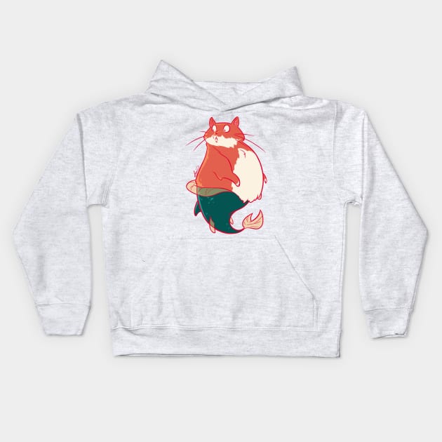 Chubby mercat Kids Hoodie by LucyDoesArt